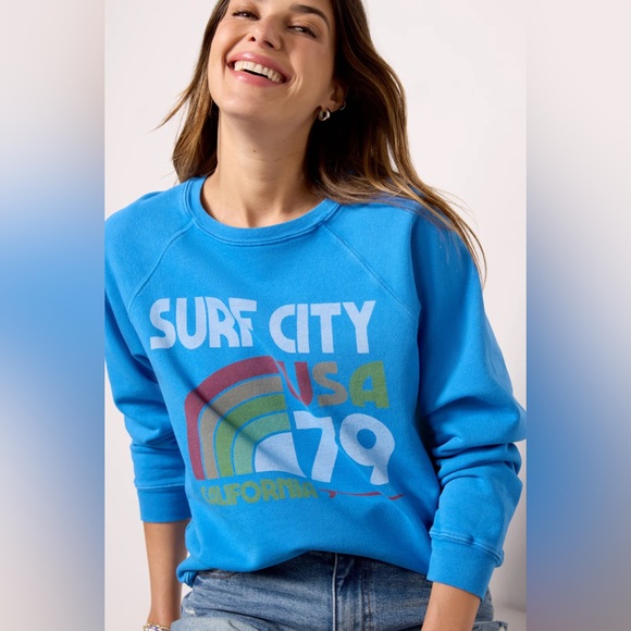 Surf City USA Blue Sweatshirt - Picture 5 of 5